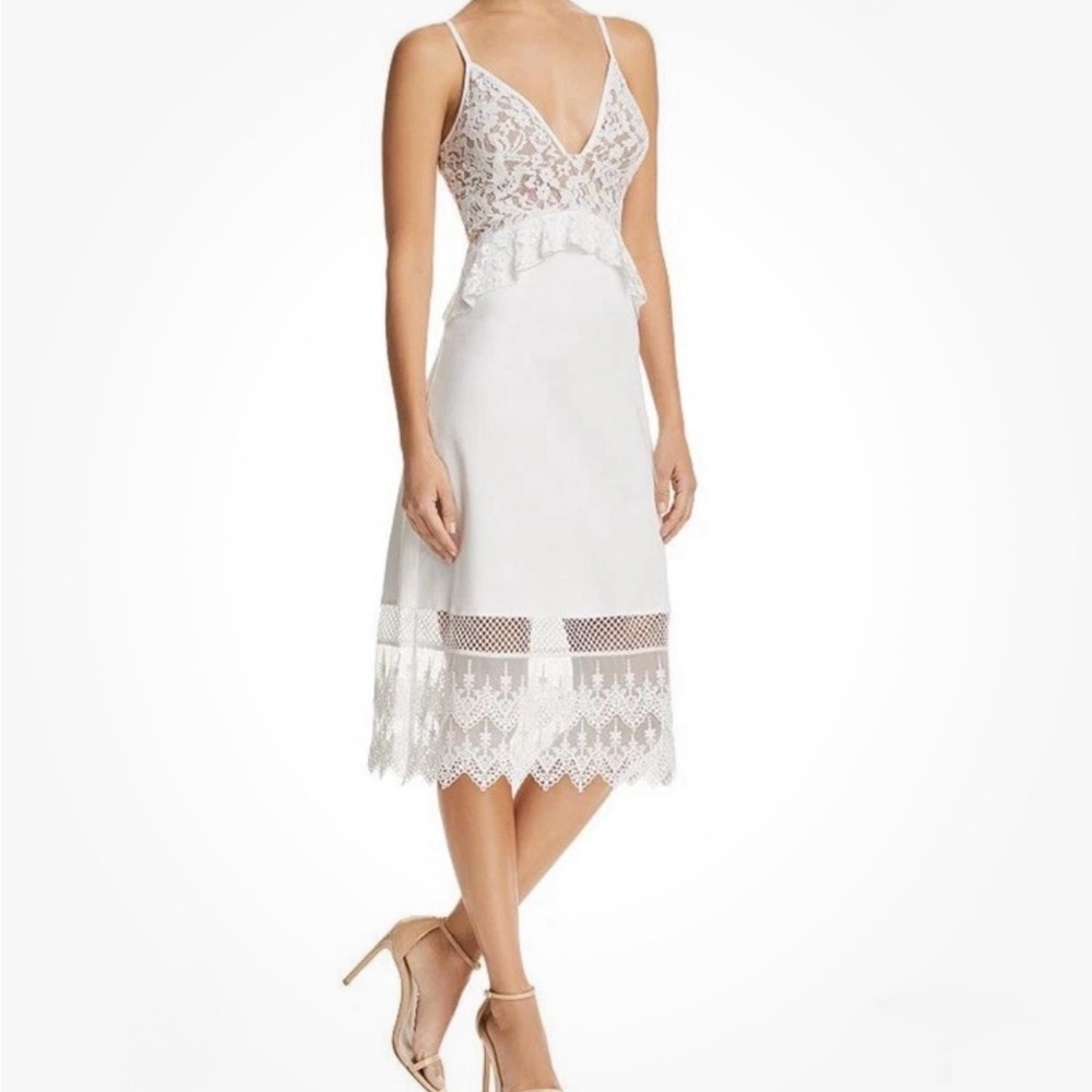 French Connection White Lace Dress